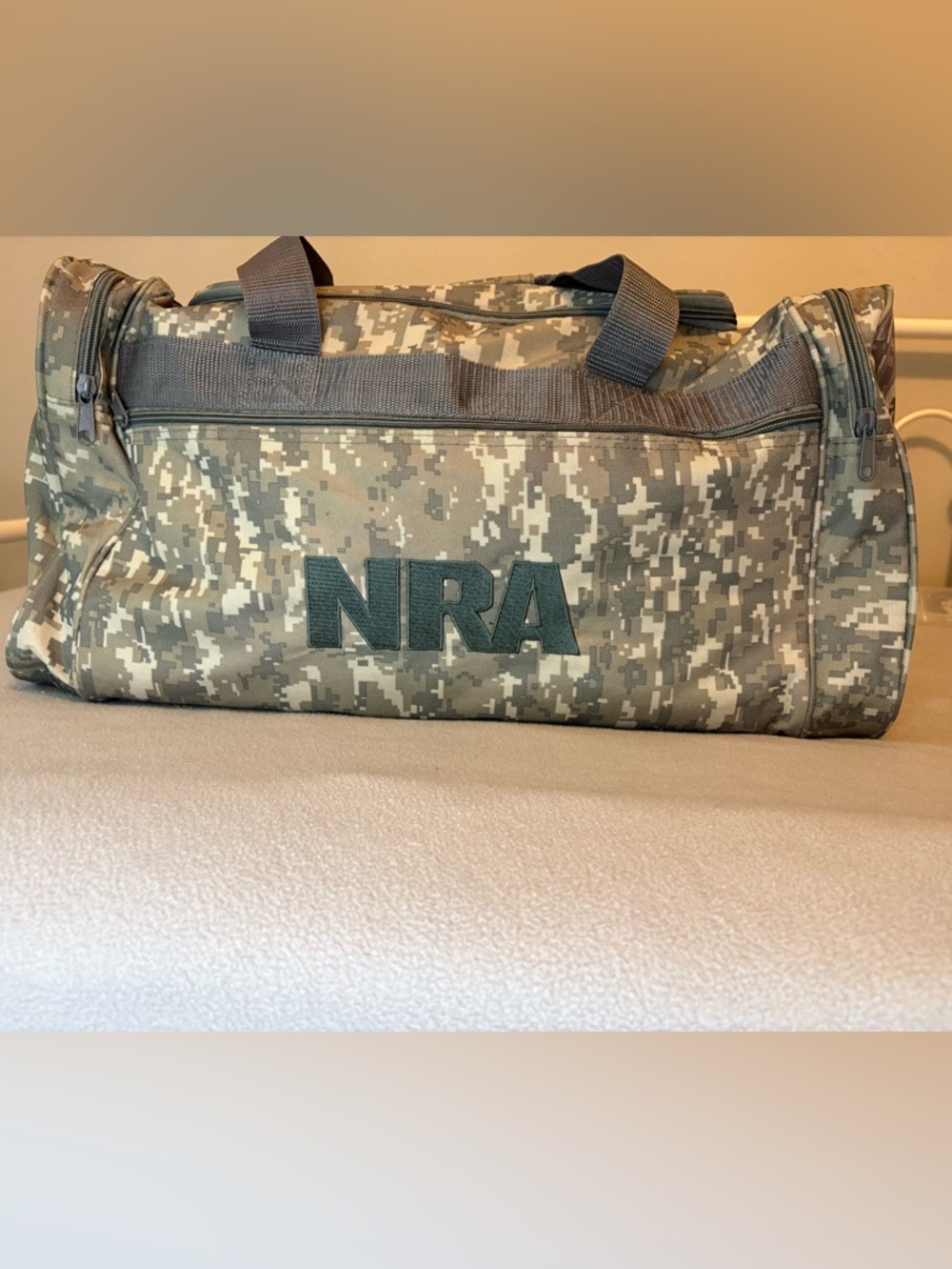NRA Digital Camo Duffle Bag Tactical Gym Travel Hunting Multi Pocket